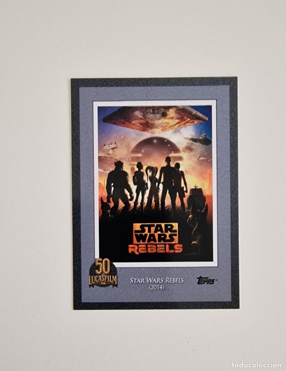 Trading Cards: Topps STAR WARS 50th Anniversary LucasFilm Movie Poster Card #18 Rebels OOP