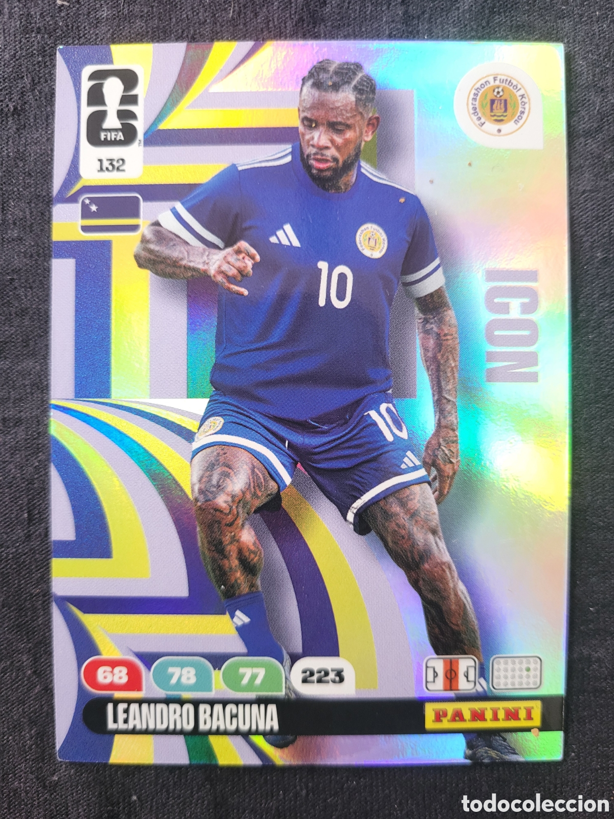 Trading Cards: 132 Leandro Bacuna Icon / Adrenalyn XL FIFA World Cup 2026