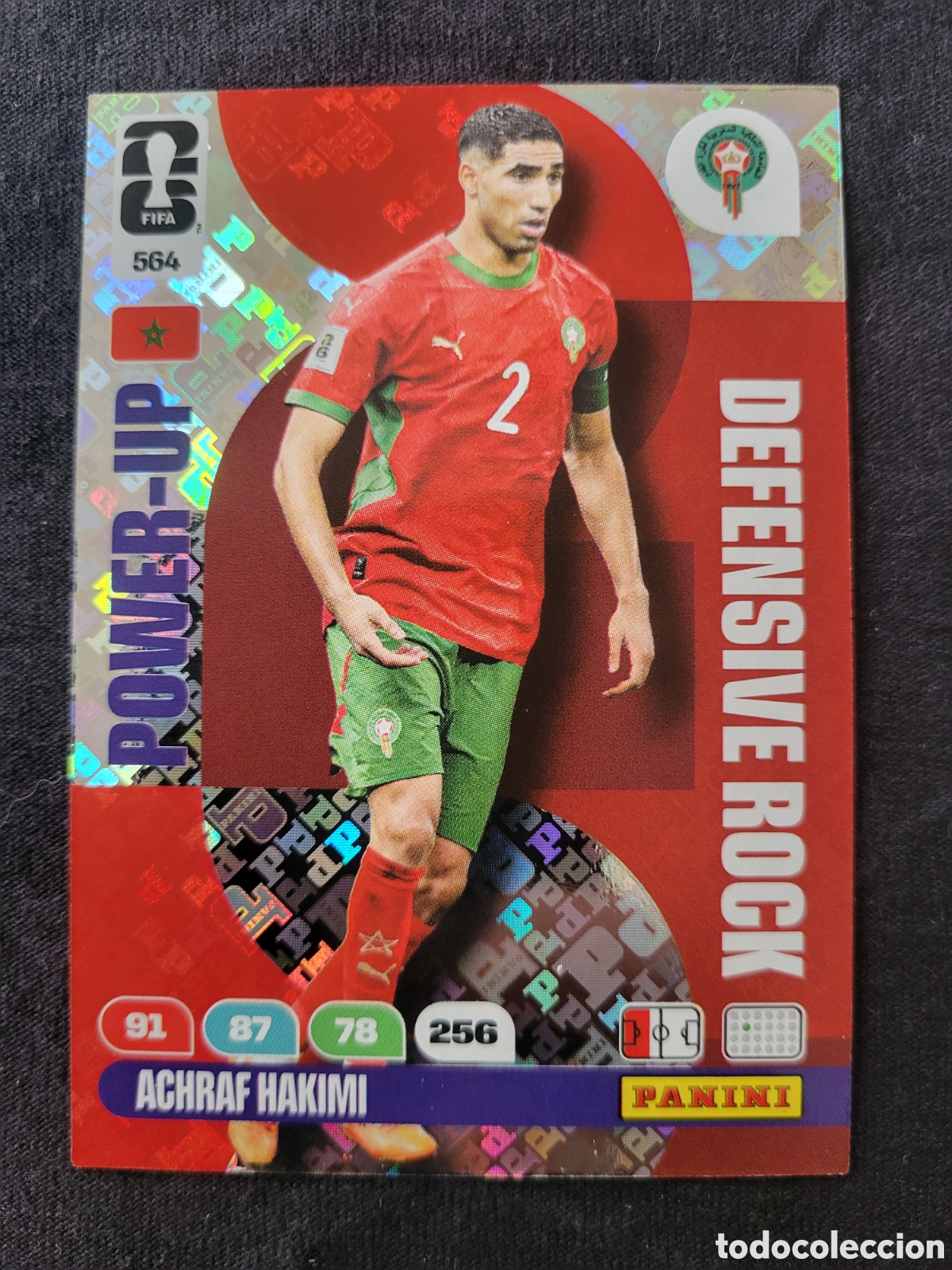 Trading Cards: 564 Achraf Hakimi Power-Up / Adrenalyn XL FIFA World Cup 2026