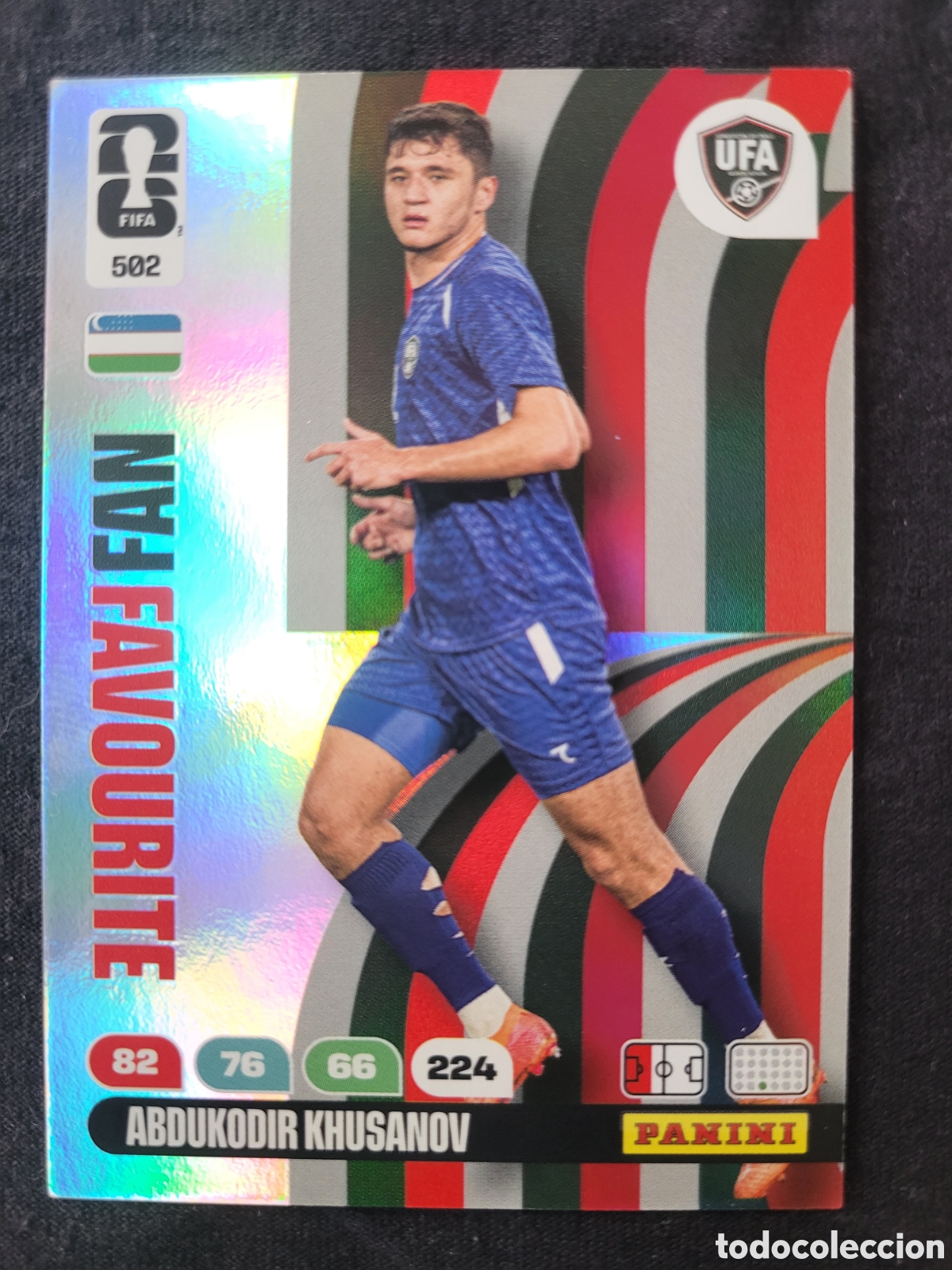 Trading Cards: 502 Abdukodir Khusanov Fan Favourite / Adrenalyn XL FIFA World Cup 2026
