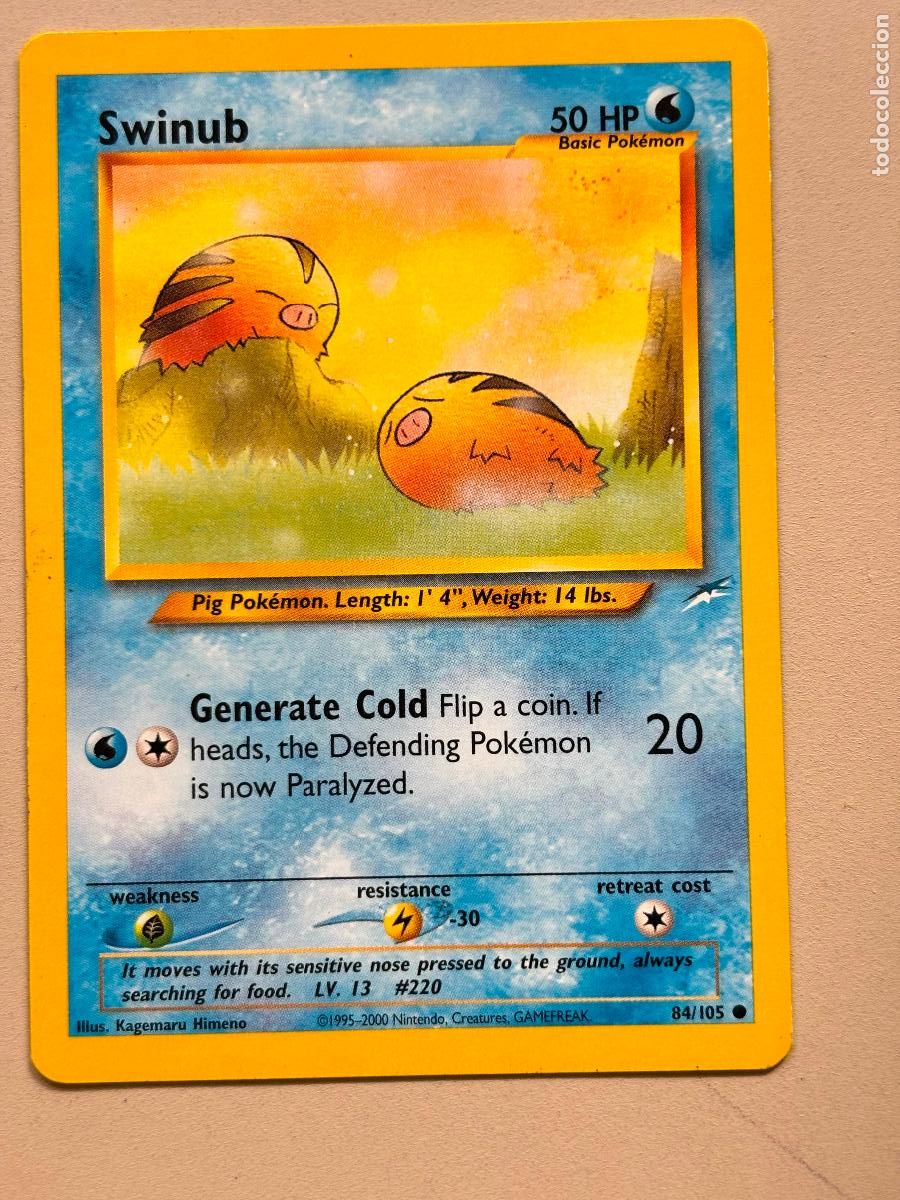 Trading Cards: POKEMON TCG - SWINUB ( NEO DESTINY ) # 84