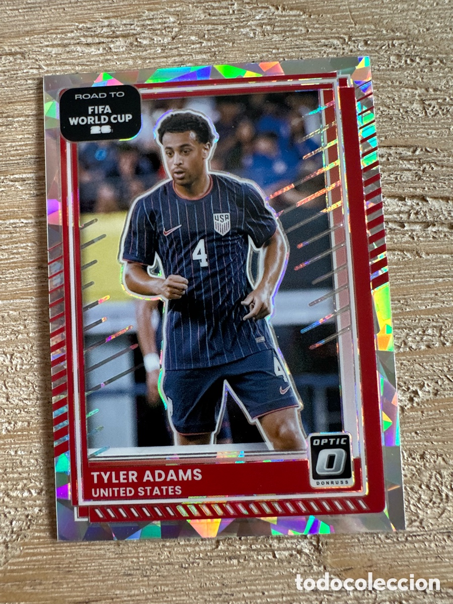 Trading Cards: TYLER ADAMS USA 22 DONRUSS OPTIC PARALLEL ROAD TO FIFA WORLD CUP 2026 USA CAN MEX PANINI