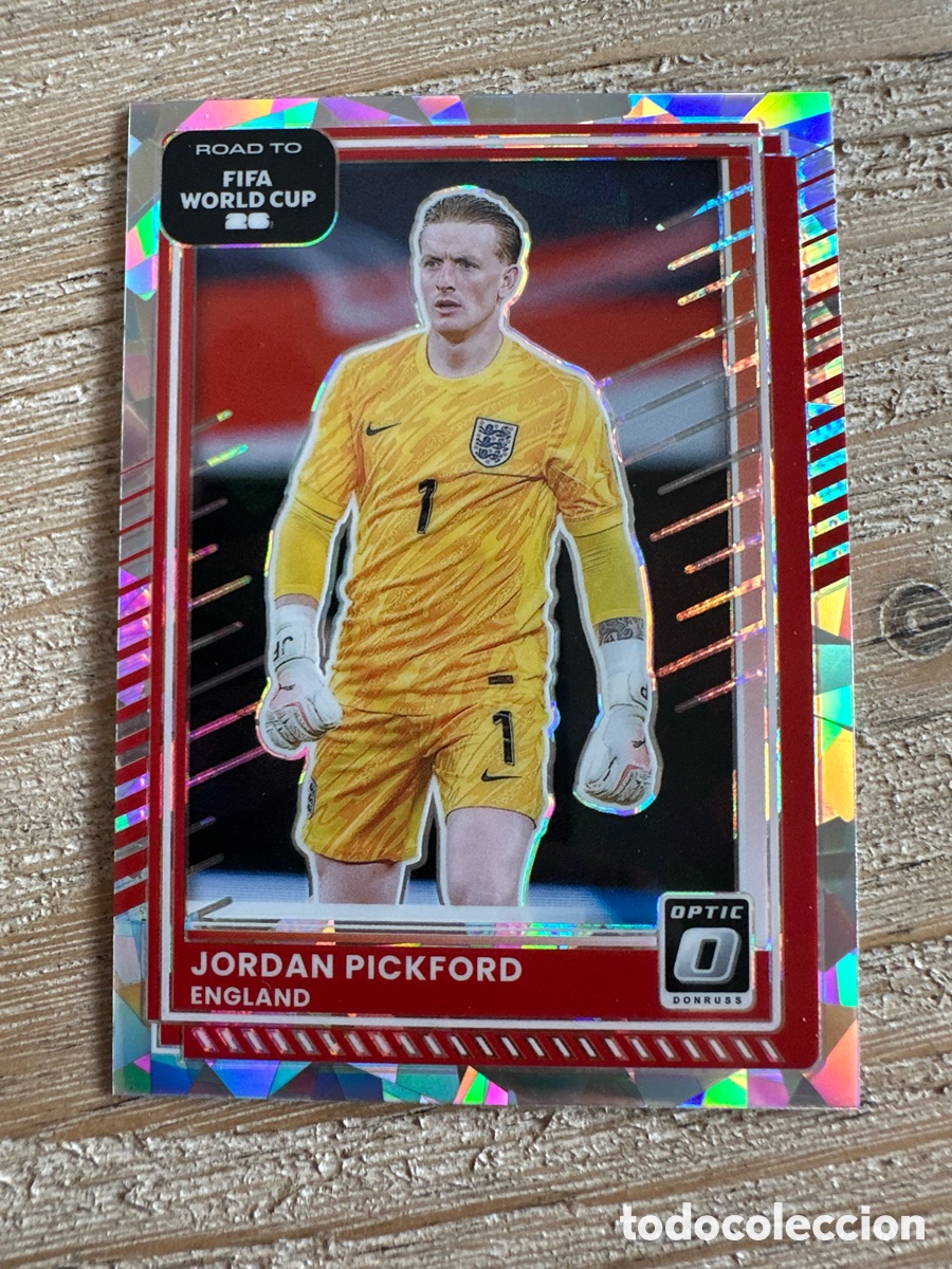 Trading Cards: JORDAN PICKFORD INGLATERRA 64 DONRUSS OPTIC PARALLEL FIFA ROAD TO WORLD CUP 2026 USA CAN MEX PANINI