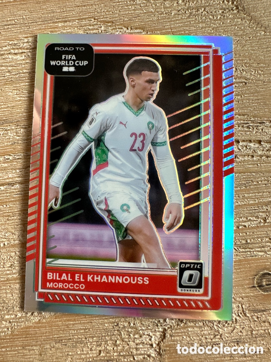 Trading Cards: BILAL EL KHANNOUSS MARRUECOS 97 DONRUSS OPTIC PARALLEL FIFA ROAD WORLD CUP 2026 USA CAN MEX PANINI