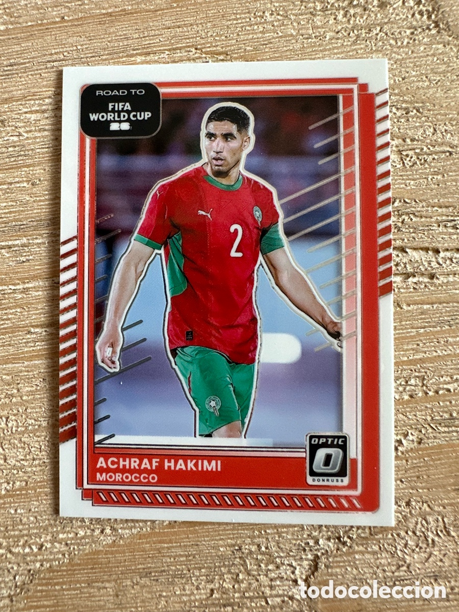 Figurine Collezionabili: ACHRAF HAKIMI MARRUECOS 99 DONRUSS OPTIC PARALLEL FIFA ROAD WORLD CUP 2026 USA CAN MEX PANINI