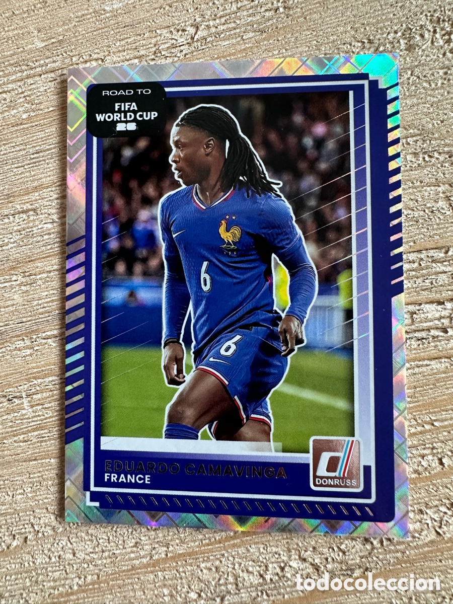 Sammelkarten: EDUARDO CAMAVINGA FRANCIA 141 DONRUSS PARALLEL FIFA ROAD WORLD CUP 2026 USA CAN MEX PANINI