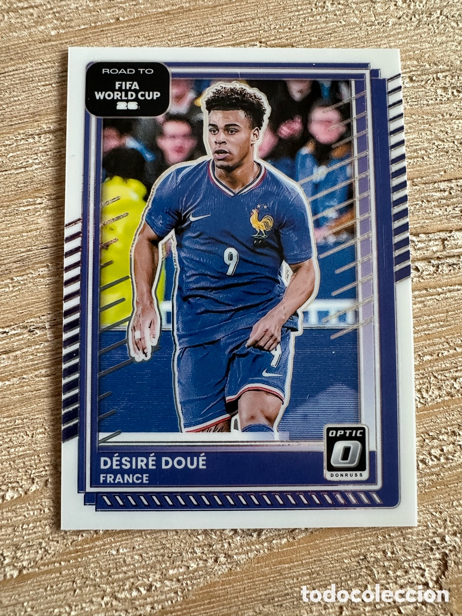 Cartas Colecion&aacute;veis: DESIRE DOUE FRANCIA 143 DONRUSS OPTIC PARALLEL FIFA ROAD WORLD CUP 2026 USA CAN MEX PANINI
