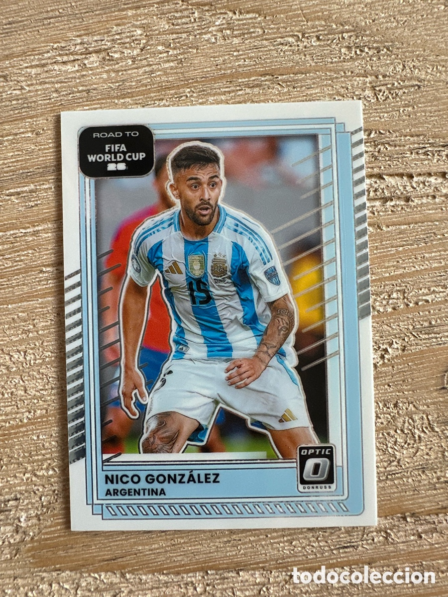 Trading Cards: NICO GONZALEZ ARGENTINA 159 DONRUSS OPTIC PARALLEL FIFA ROAD WORLD CUP 2026 USA CAN MEX PANINI