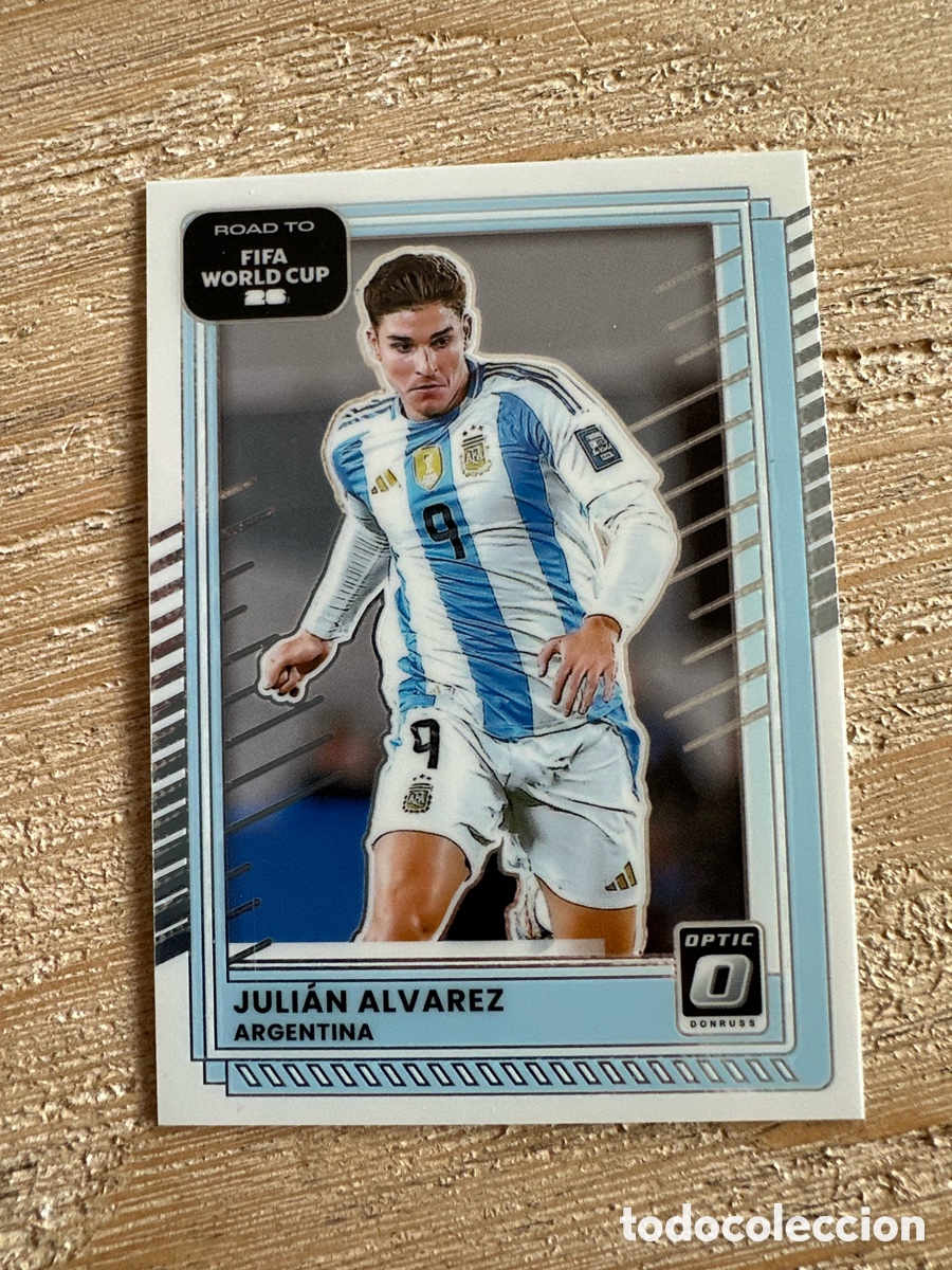Trading Cards: JULIAN ALVAREZ ARGENTINA 157 DONRUSS OPTIC PARALLEL FIFA ROAD WORLD CUP 2026 USA CAN MEX PANINI