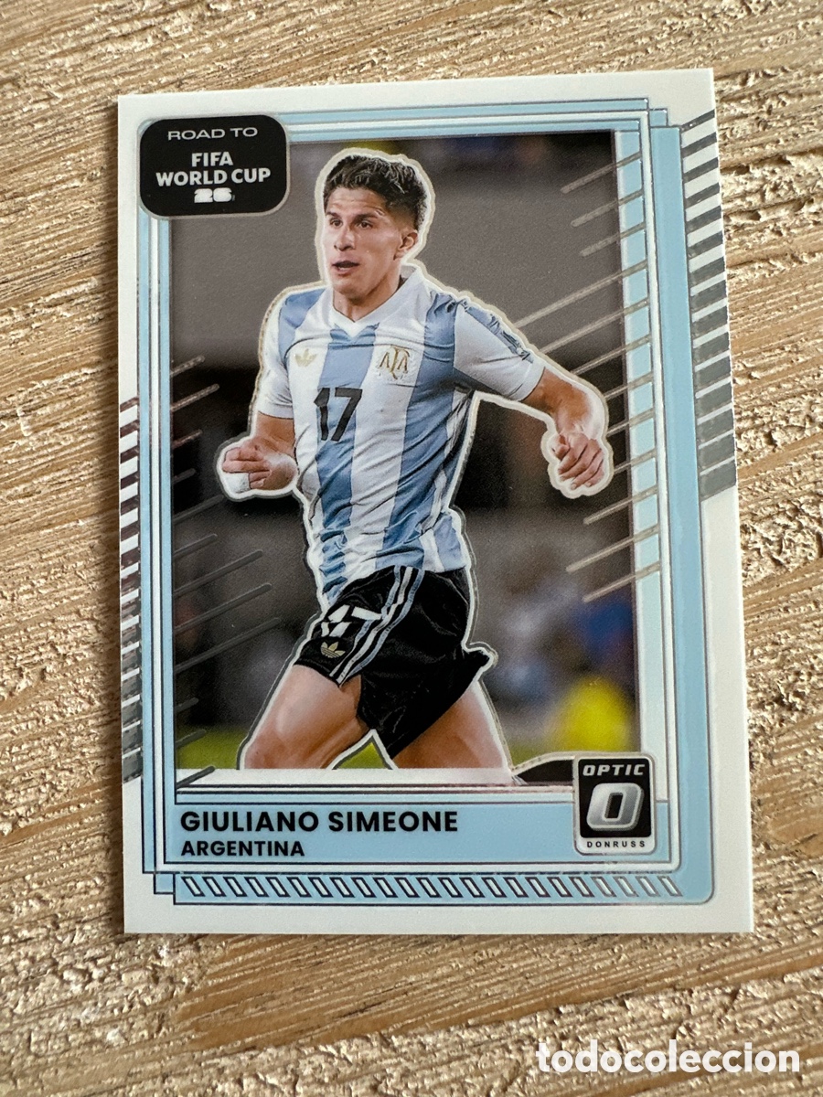 Trading Cards: GIULIANO SIMEONE ARGENTINA 165 DONRUSS OPTIC PARALLEL FIFA ROAD WORLD CUP 2026 USA CAN MEX PANINI