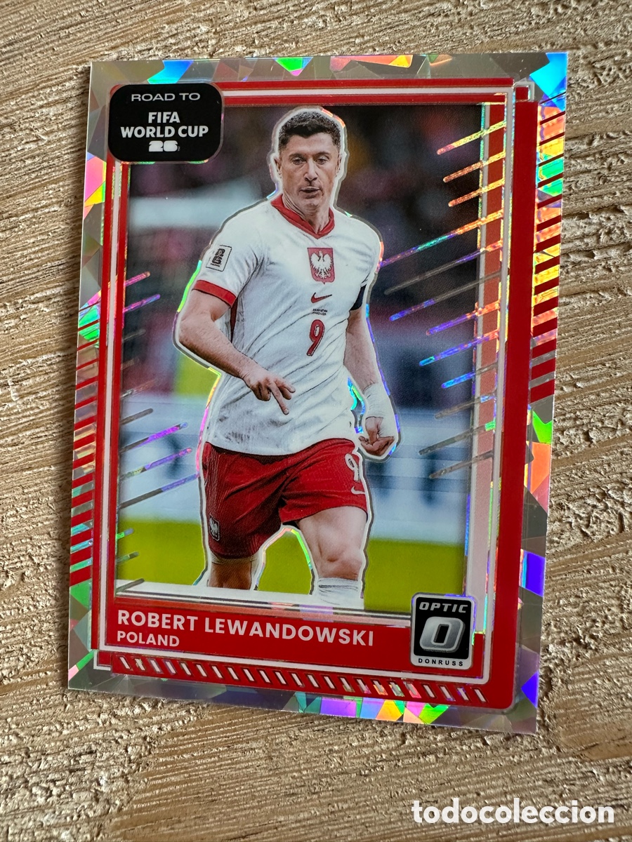 Trading Cards: ROBERT LEWANDOWSKI POLONIA 197 DONRUSS OPTIC PARALLEL FIFA ROAD WORLD CUP 2026 USA CAN MEX PANINI