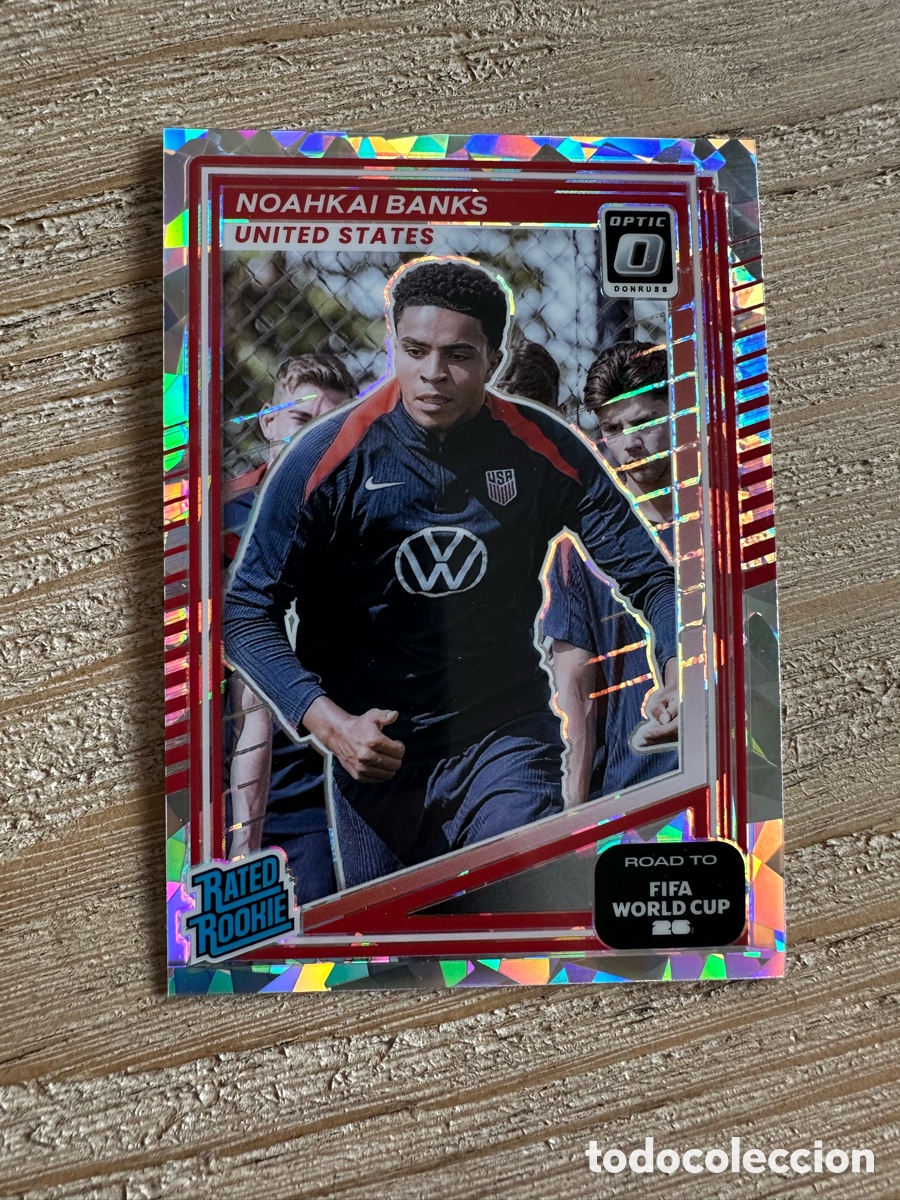 Trading Cards: NOAHKAI BANKS USA 246 RATED ROOKIE DONRUSS OPTIC PARALLEL WORLD CUP 2026 MUNDIAL PANINI