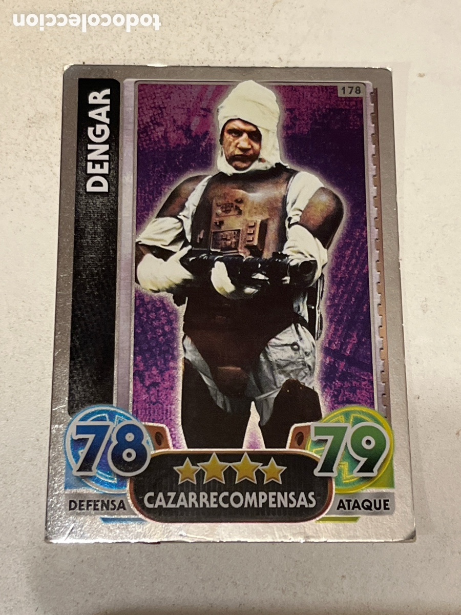 Trading Cards: Cromo Star Wars Topps Force Attax Trading Card N&deg;178 Dengar