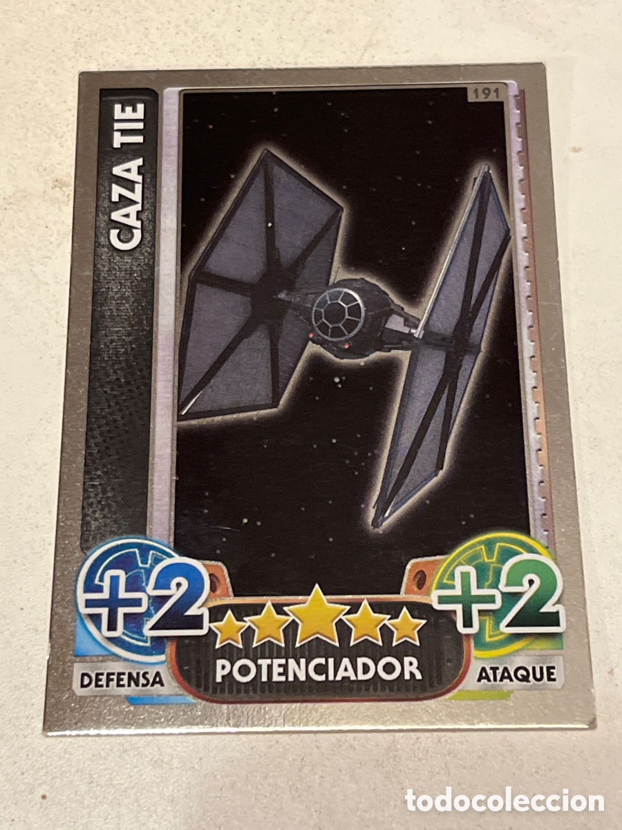 Trading Cards: Cromo Star Wars Topps Force Attax Trading Card N&deg;191 Caza Tie