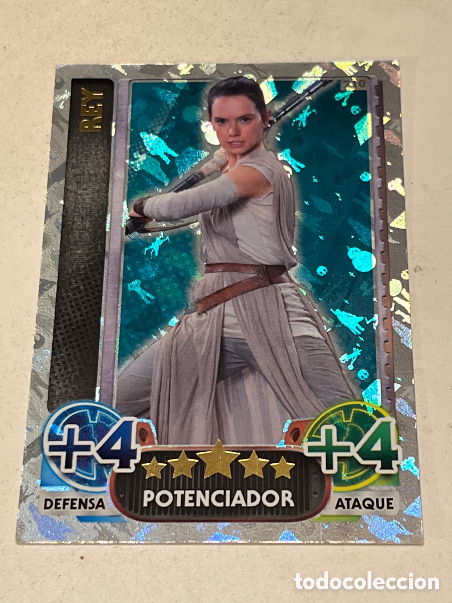 Trading Cards: Cromo Star Wars Topps Force Attax Trading Card N&deg;210 Rey