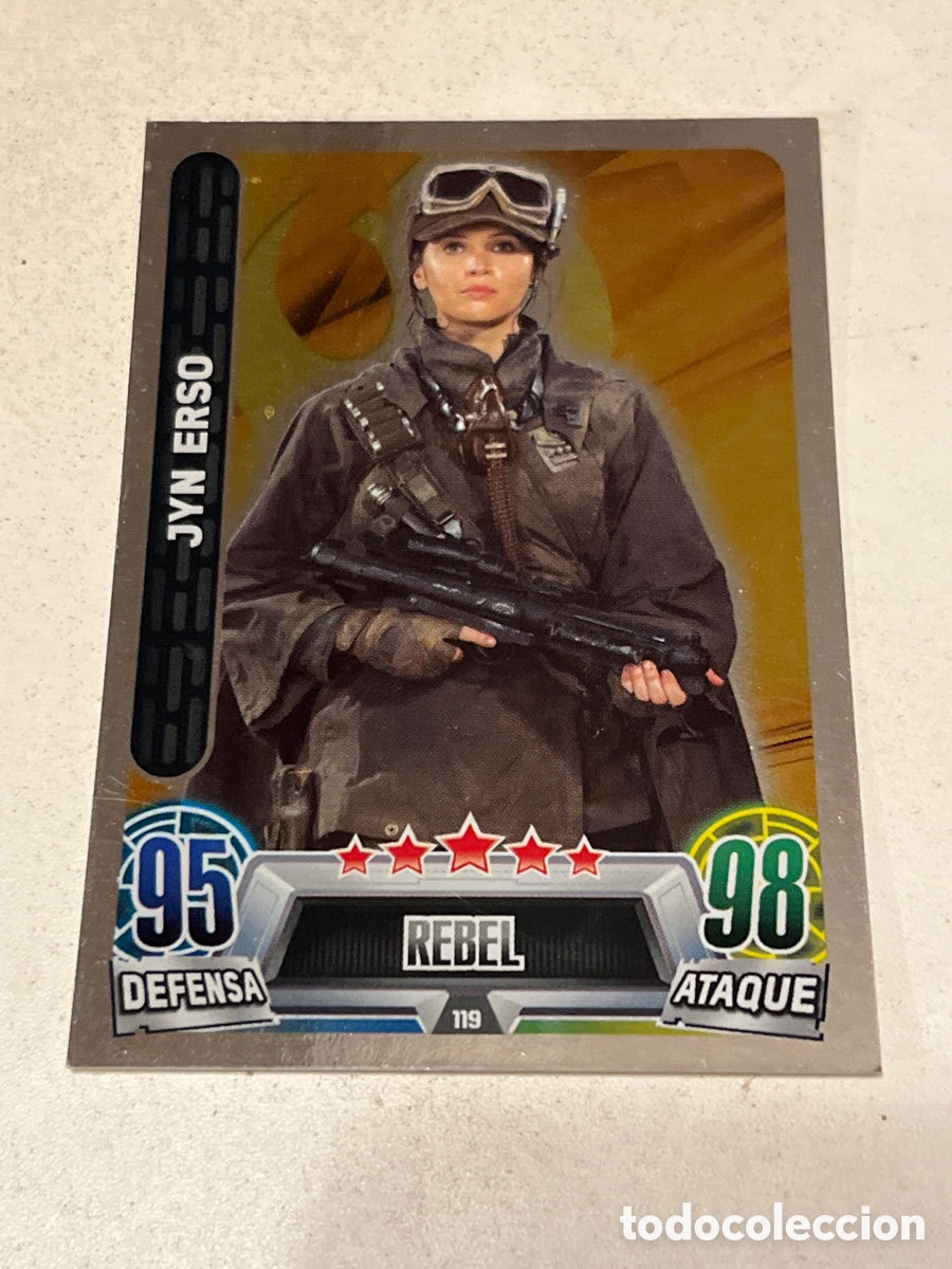 Trading Cards: Cromo Star Wars Topps Force Attax Trading Card N&deg;119 Jyn Erso