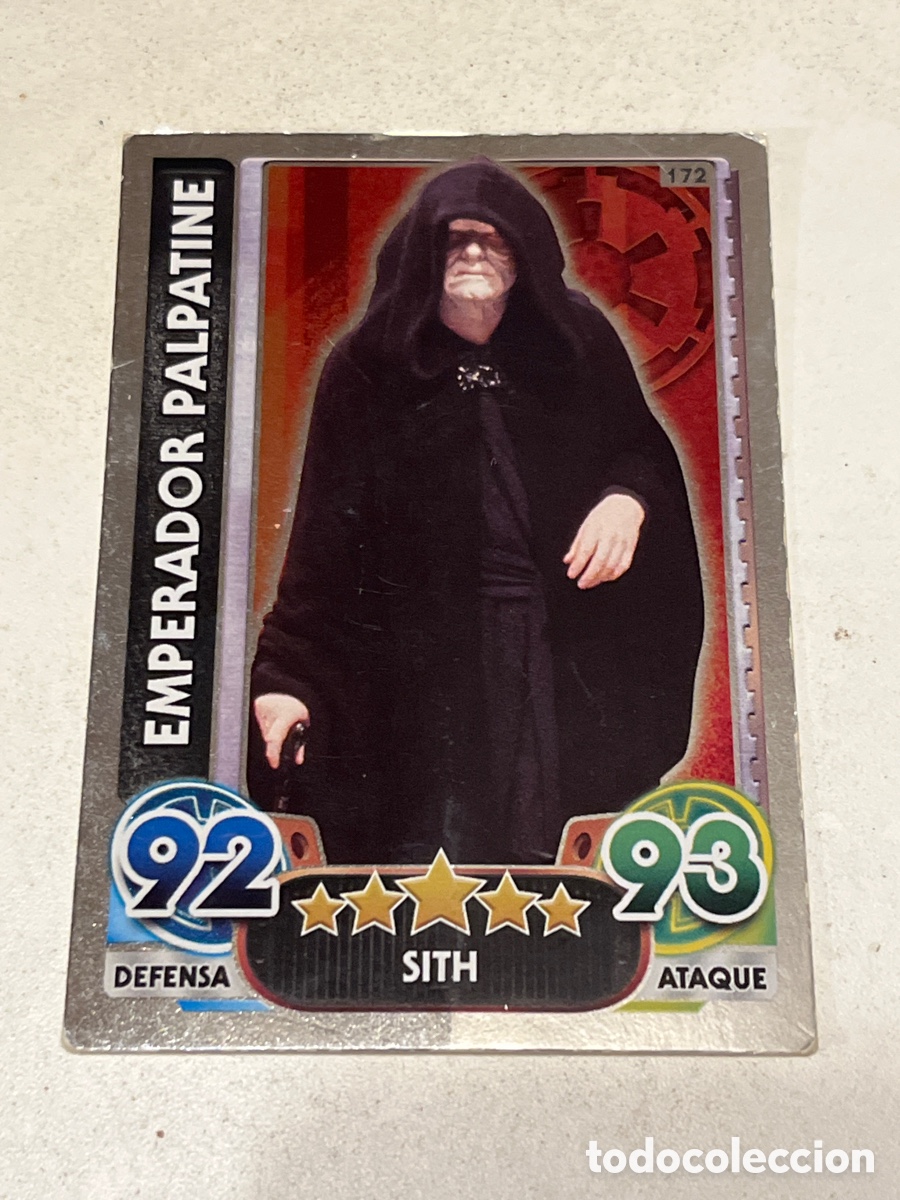 Trading Cards: Cromo Star Wars Topps Force Attax Trading Card N&deg;172 Emperador Palpatine