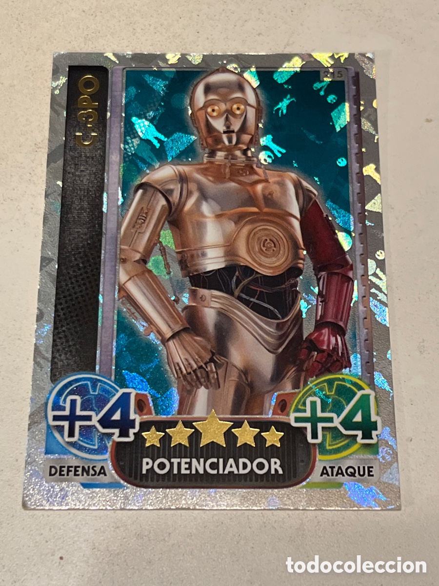 Trading Cards: Cromo Star Wars Topps Force Attax Trading Card N&deg;215 C-3PO