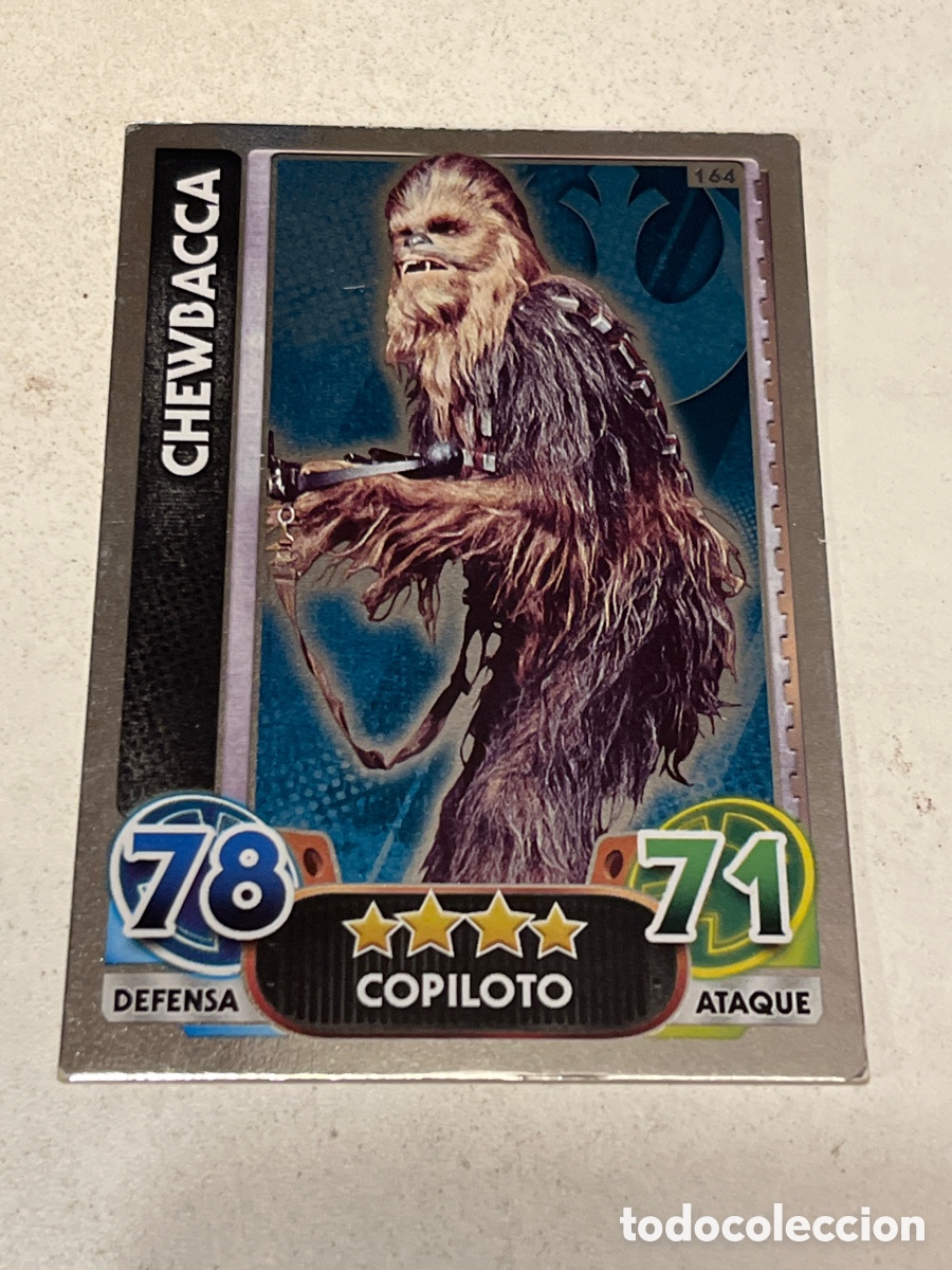 Trading Cards: Cromo Star Wars Topps Force Attax Trading Card N&deg;164 Chewbacca