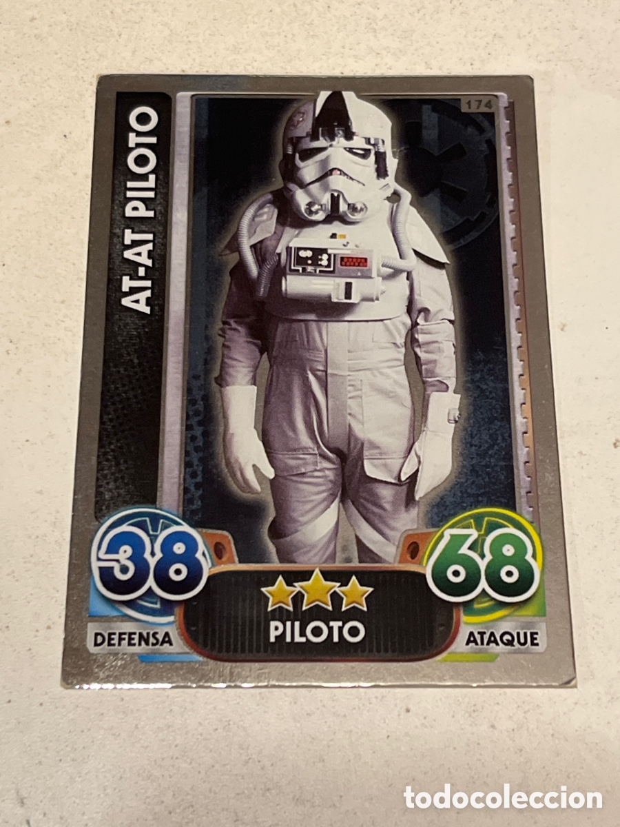 Trading Cards: Cromo Star Wars Topps Force Attax Trading Card N&deg;174 At-At Piloto