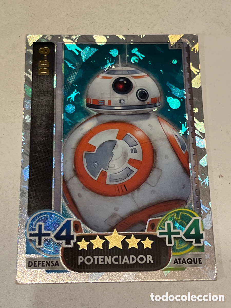 Trading Cards: Cromo Star Wars Topps Force Attax Trading Card N&deg;212 BB-8