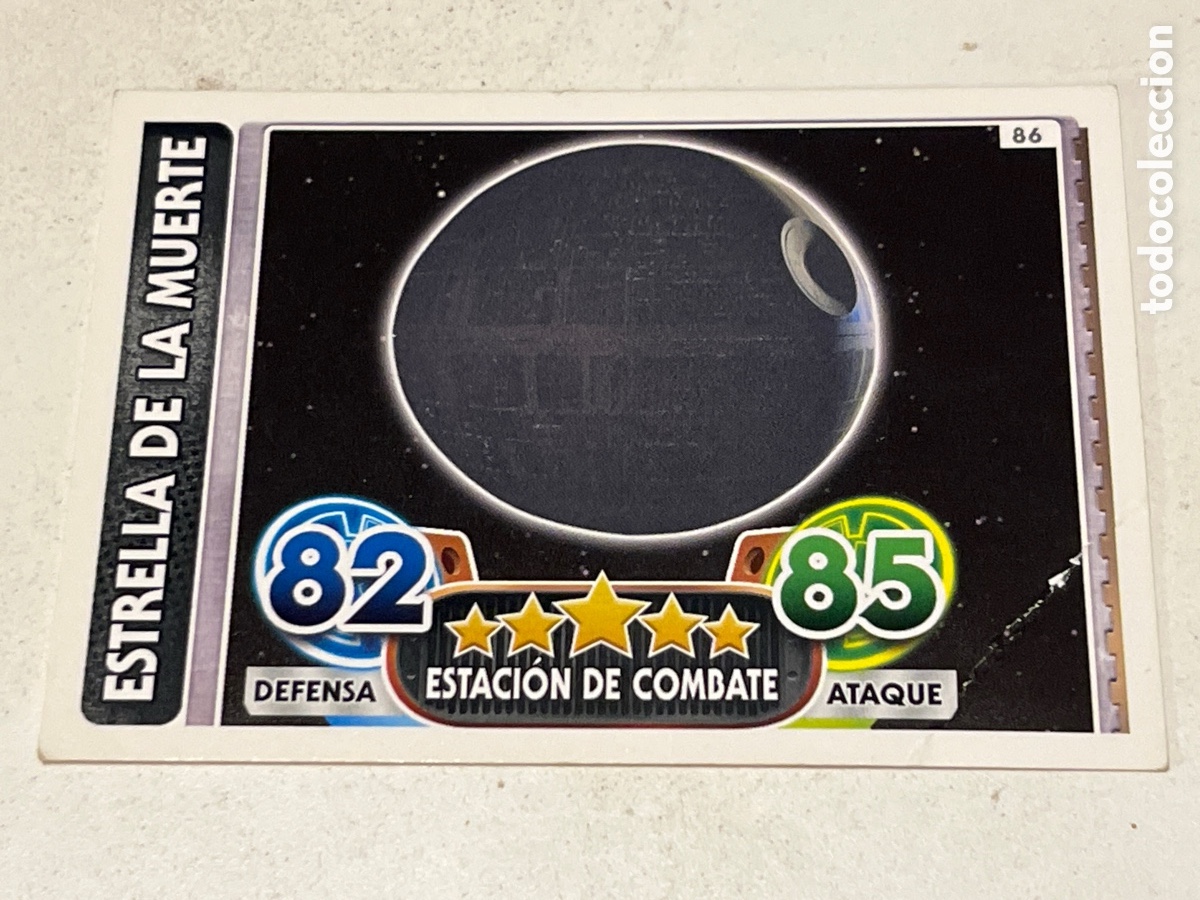 Trading Cards: Cromo Star Wars Topps Force Attax Trading Card N&deg;86 Estrella de la Muerte