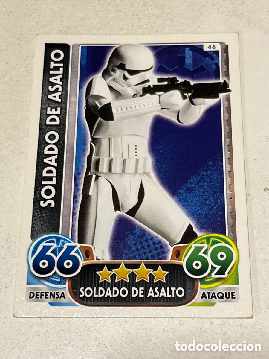 Trading Cards: Cromo Star Wars Topps Force Attax Trading Card N&deg;46 Soldado de Asalto