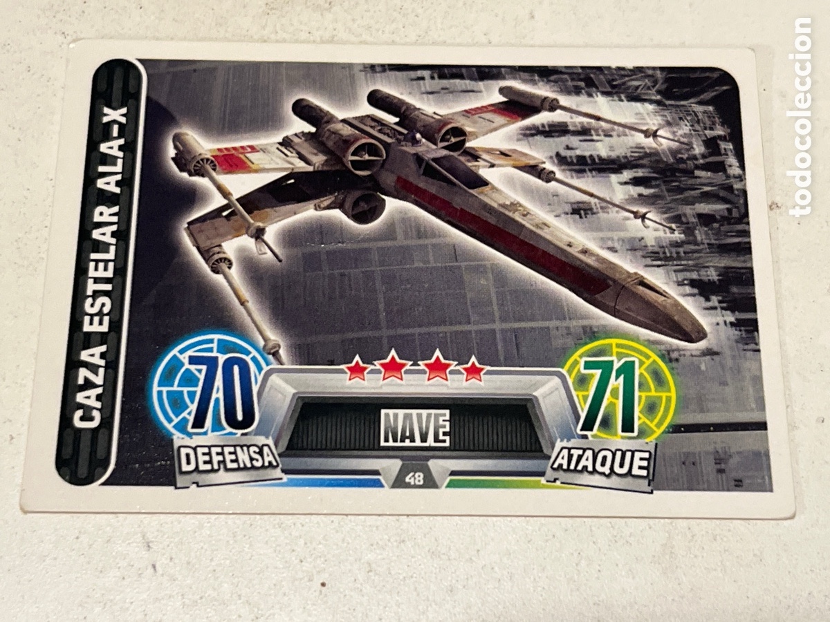 Trading Cards: Cromo Star Wars Topps Force Attax Trading Card N&deg;48 Caza Estelar Ala-X