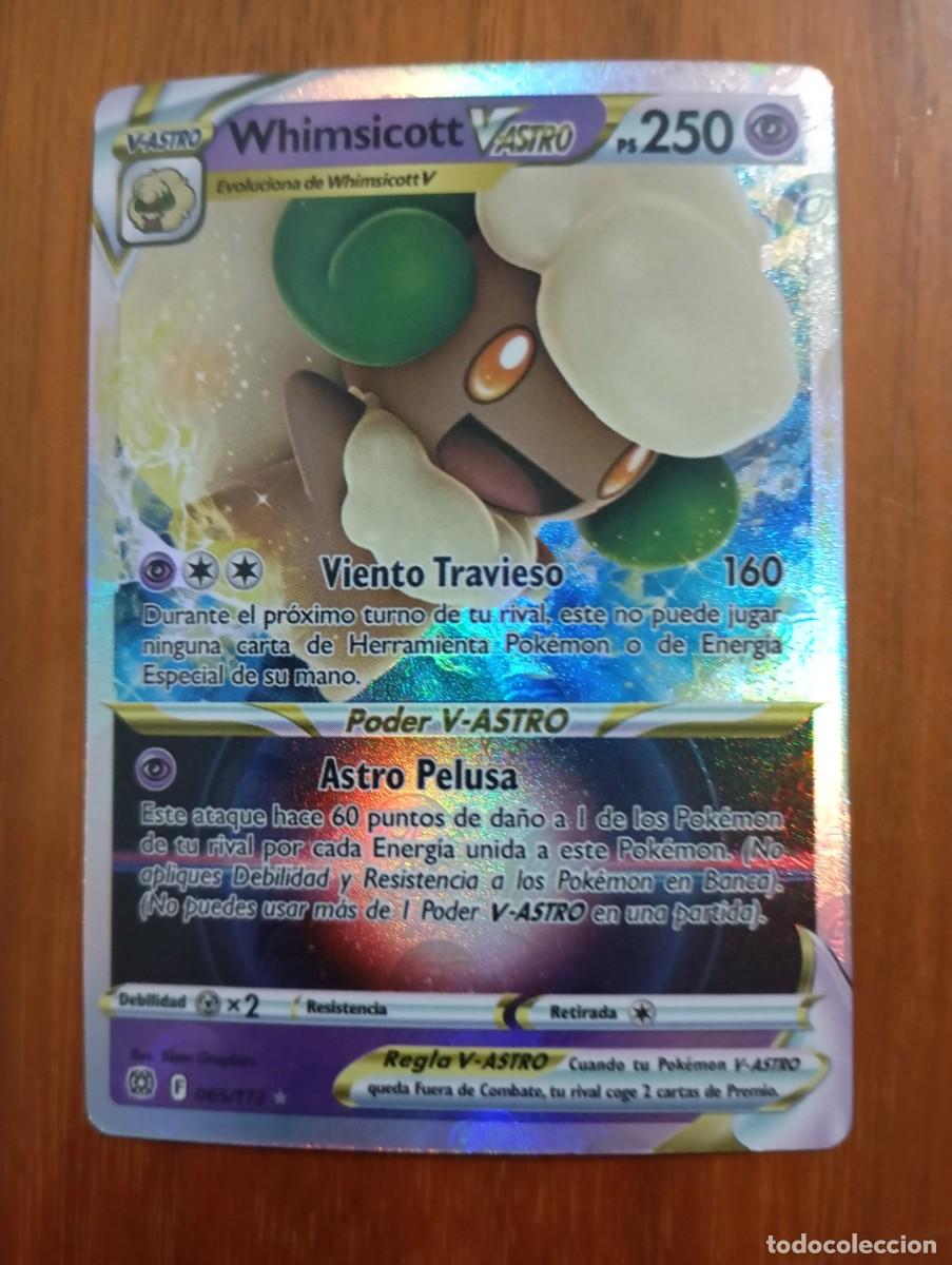 Trading cards: CROMO POKEMON WHIMSICOTT. V ASTRO - Foto 1