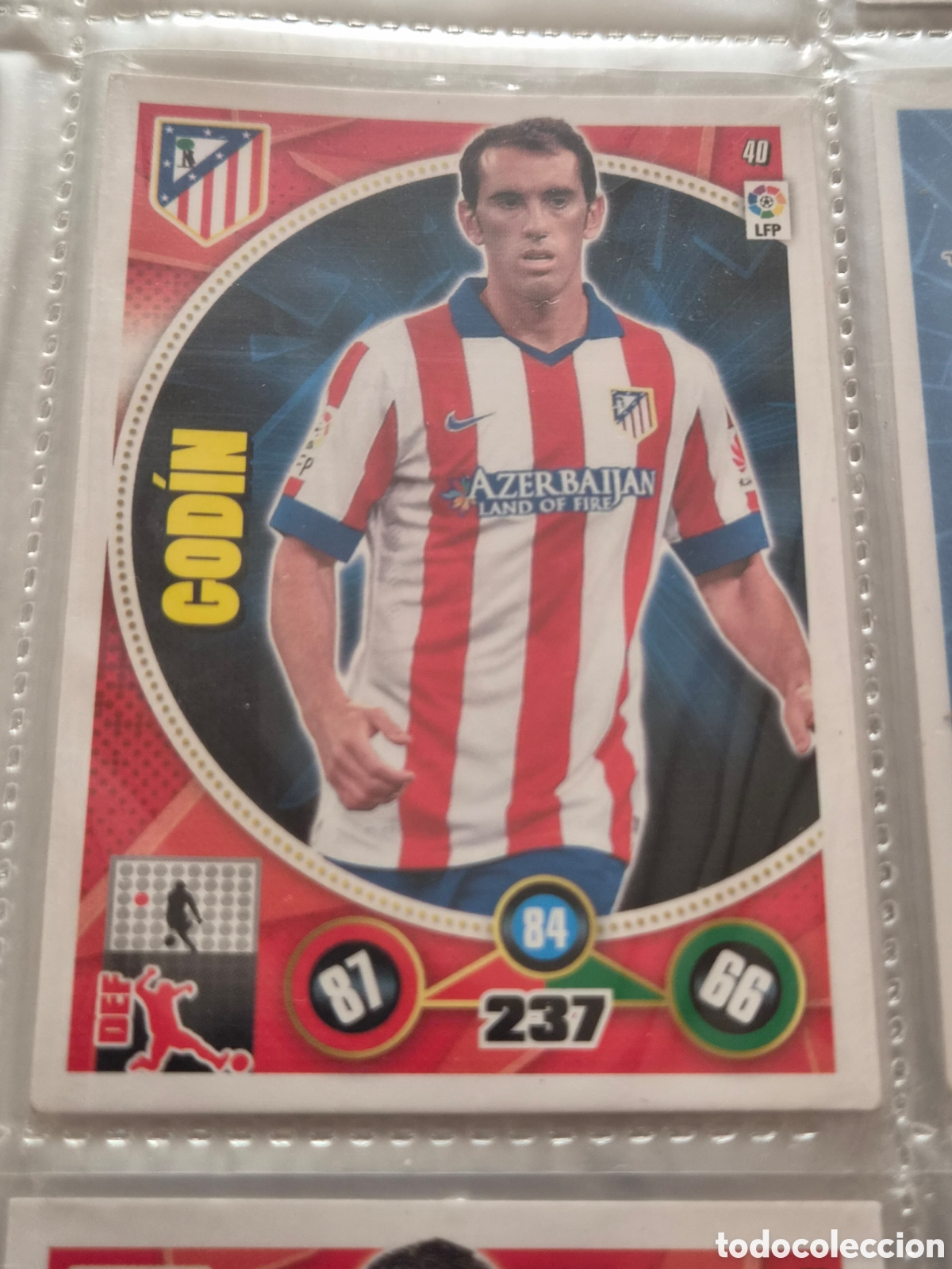 Trading Cards: 40 - GODIN, AT.MADRID ADRENALYN 2014-2015