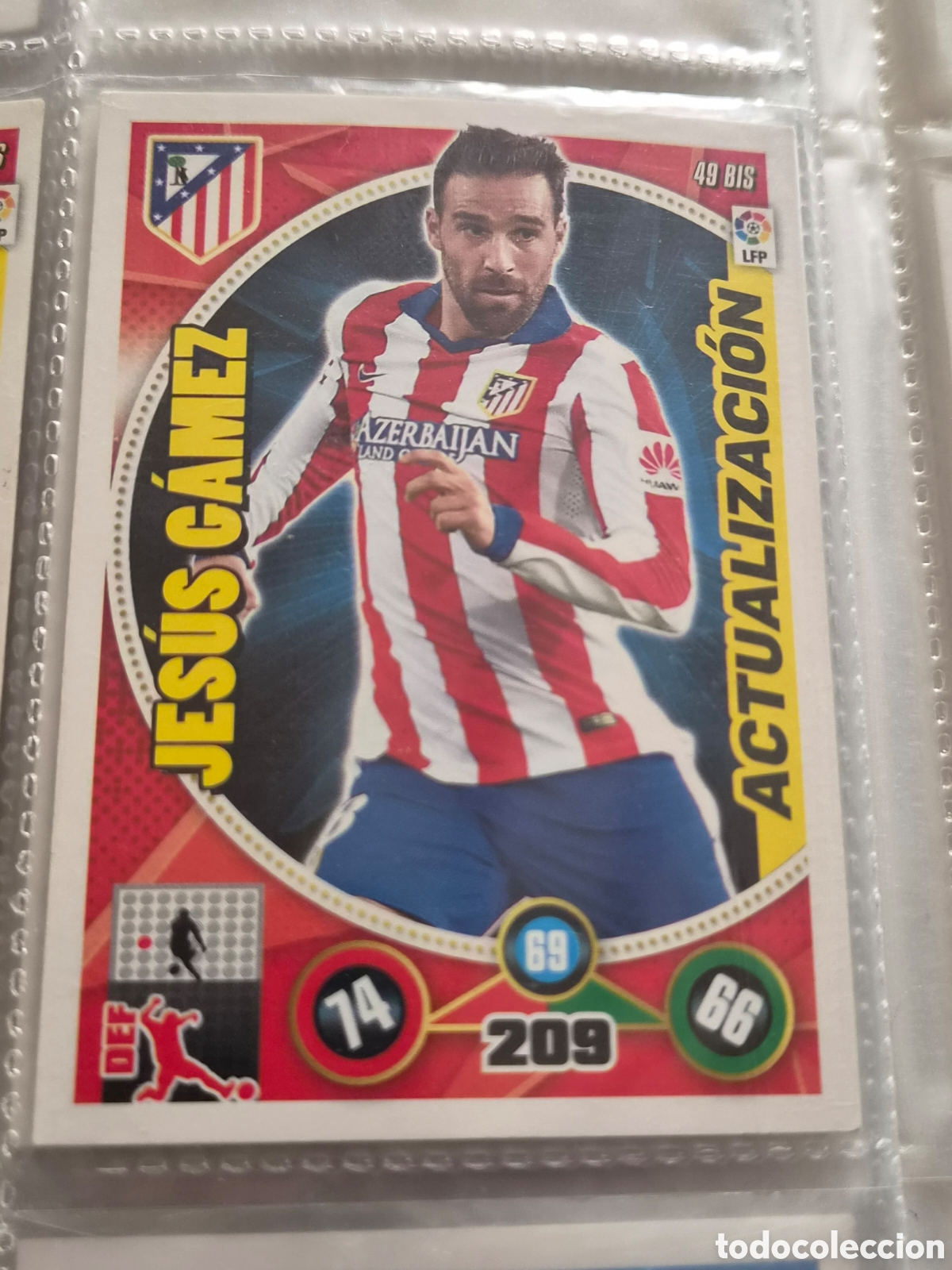 Trading Cards: 49 BIS - JESUS GAMEZ, AT.MADRID ACTUALIZACI&Oacute;N ADRENALYN 2014-2015