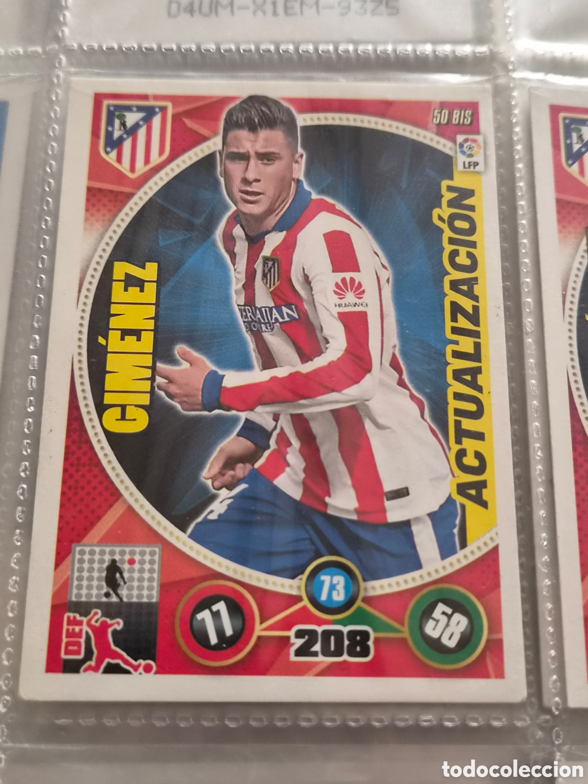 Trading Cards: 50 BIS - GIM&Eacute;NEZ, AT.MADRID ADRENALYN 2014-2015