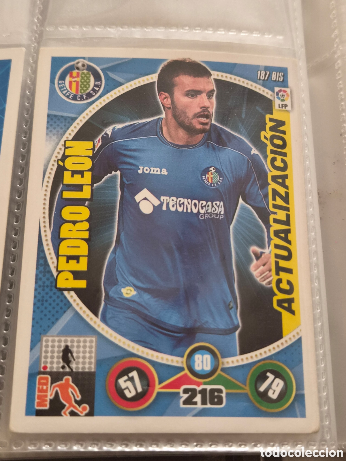 Trading Cards: 187 BIS - PEDRO LE&Oacute;N, GETAFE ACTUALIZACI&Oacute;N ADRENALYN 2014-2015