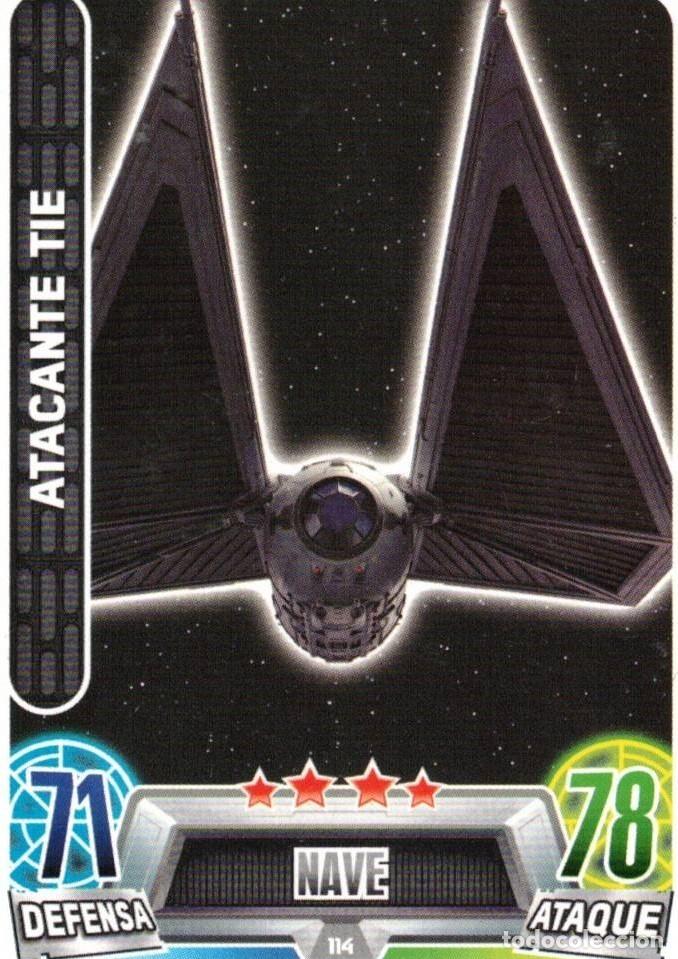 Trading Cards: :::: HH60 - STAR WARS FORCE ATTAX - IMPERIO - NAVE - ATACANTE TIE