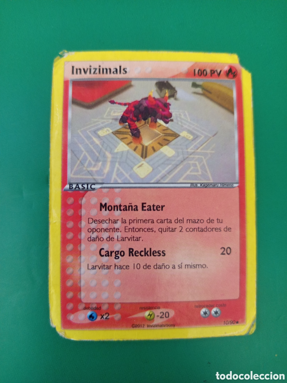 Trading Cards: ❇️ CARTA INVIZIMALS BASIC MONTA&Ntilde;A EATER LAS TRIBUS PERDIDAS 10/90 2012 INVIZIMALS SONY ❇️