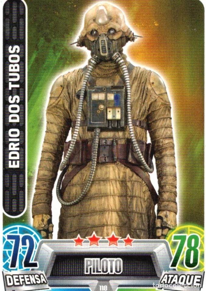 Trading Cards: :::: HH62- STAR WARS FORCE ATTAX - MERCENARIO - PILOTO - EDRIO DOS TUBOS