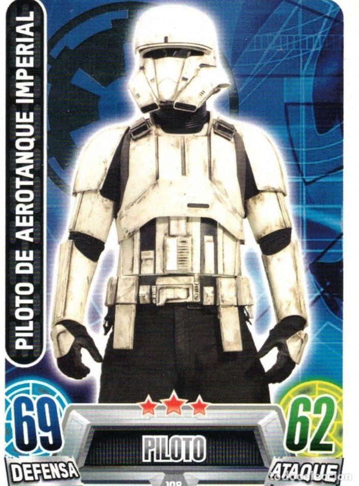 Trading Cards: :::: HH63 - STAR WARS FORCE ATTAX - IMPERIO - PILOTO - PILOTO DE AEROTANQUE IMPERIAL
