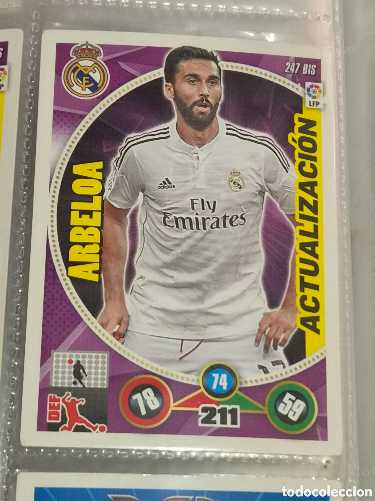 Trading Cards: 247 BIS - ARBELOA, REAL MADRID ACTUALIZACI&Oacute;N ADRENALYN 2014-2015