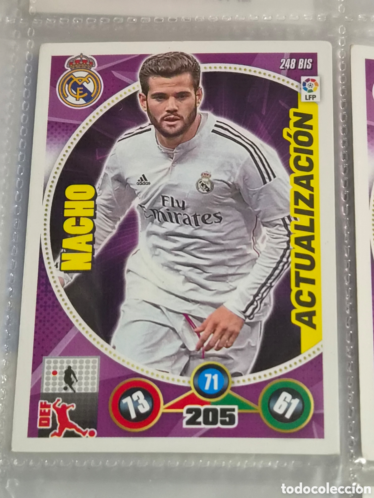 Trading Cards: 248 BIS - NACHO, REAL MADRID ACTUALIZACI&Oacute;N ADRENALYN 2014-2015