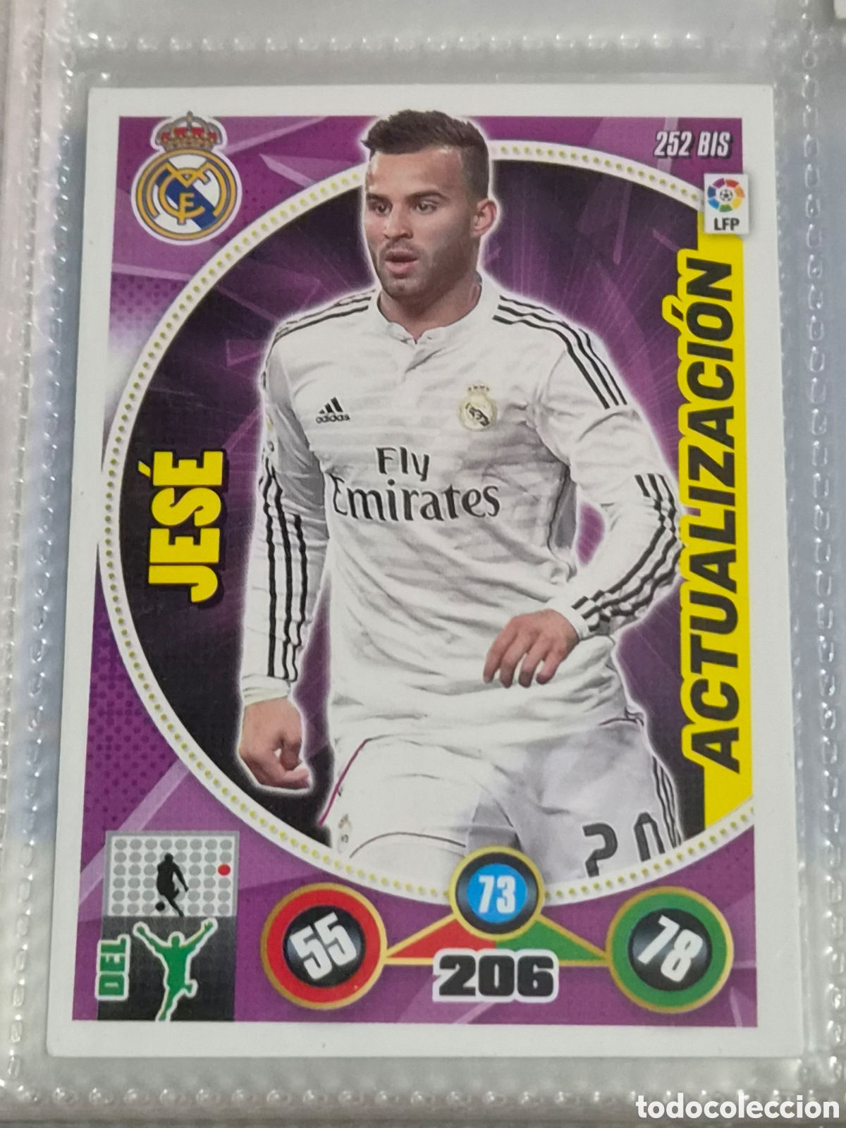 Trading Cards: 252 BIS - JES&Eacute; , REAL MADRID ACTUALIZACI&Oacute;N ADRENALYN 2014-2015