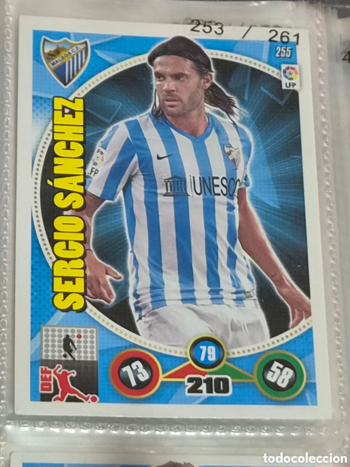 Trading Cards: 255 - SERGIO S&Aacute;NCHEZ, M&Aacute;LAGA ADRENALYN 2014-2015