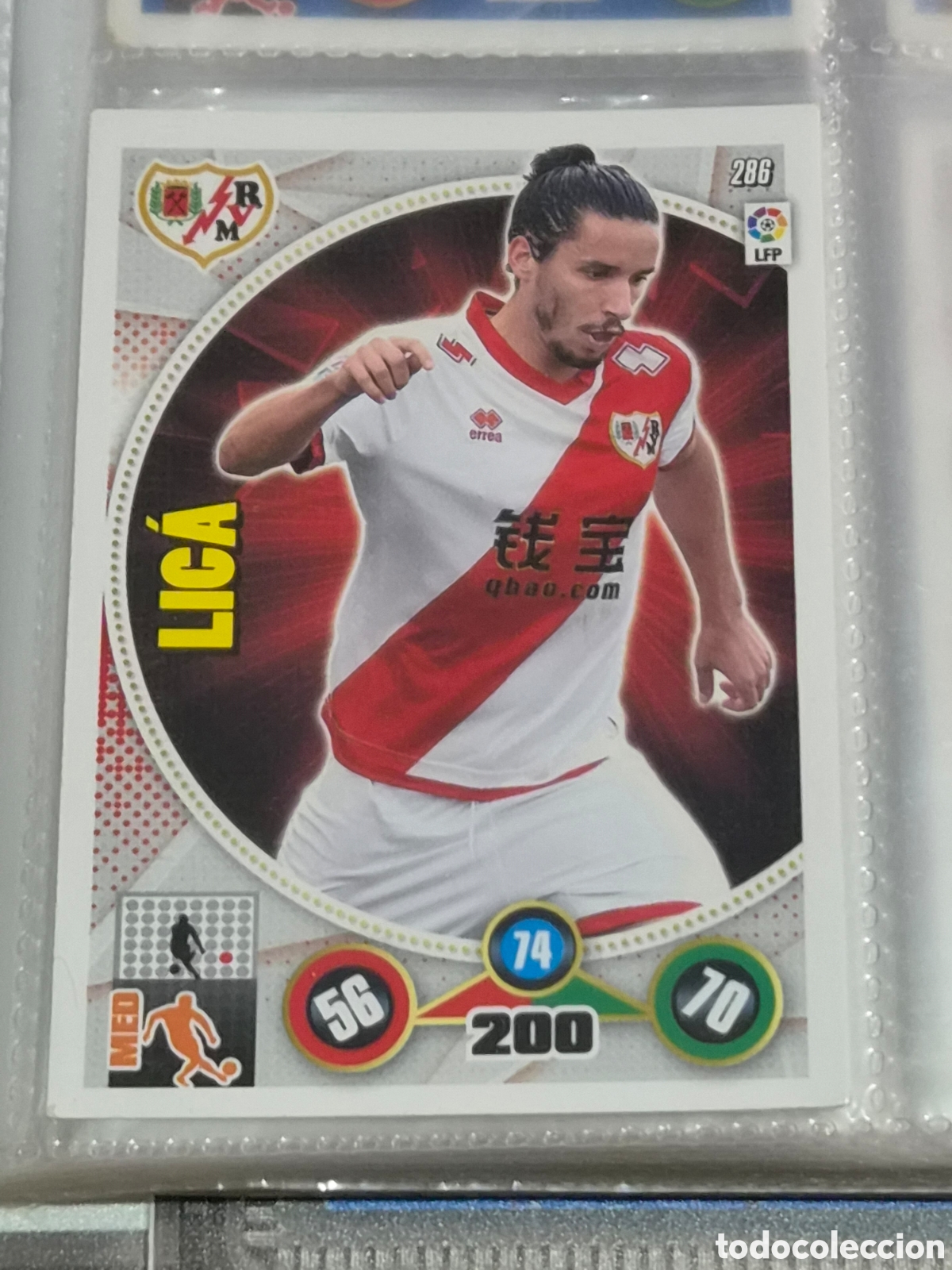 Trading Cards: 286 - LIC&Aacute; , RAYO VALLECANO ADRENALYN 2014-2015