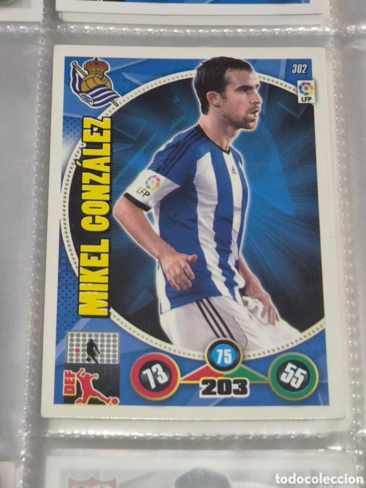 Trading Cards: 302 - MIKEL GONZ&Aacute;LEZ, REAL SOCIEDAD ADRENALYN 2014-2015