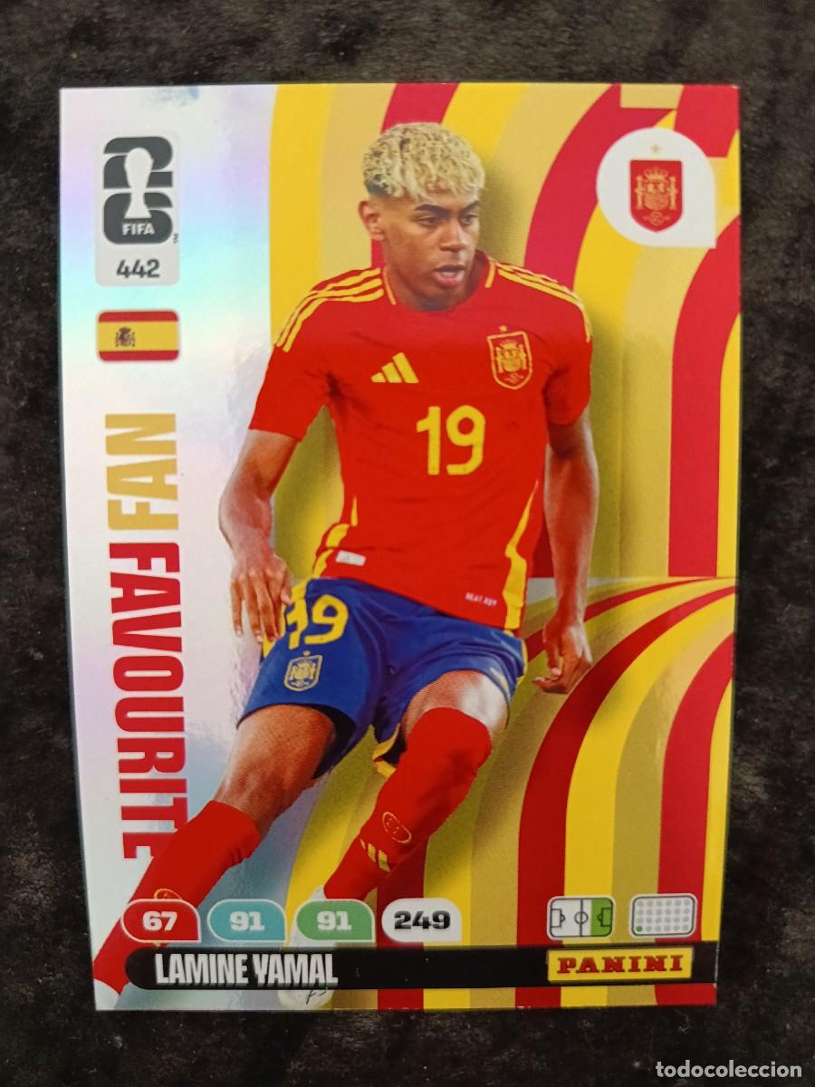 Trading Cards: FIFA WORLD CUP 2026 ADRENALYN XL. #442 LAMINE YAMAL &rdquo;FAN FAVOURITE&rdquo; ESPA&Ntilde;A