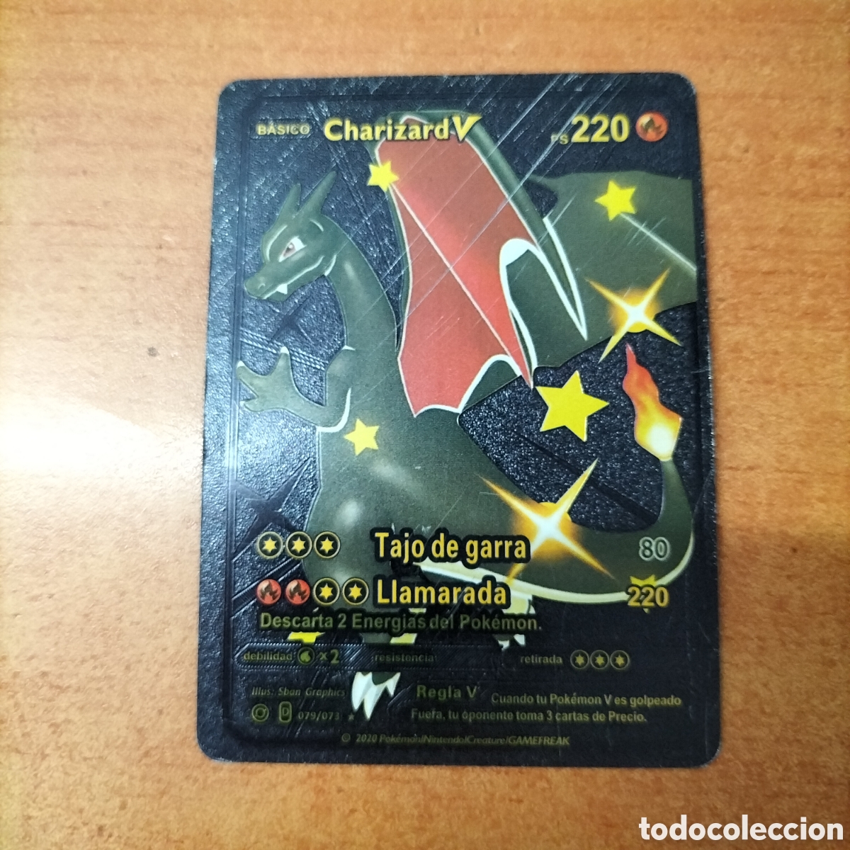 Figurine Collezionabili: AAA - CARD - CARTA POK&Eacute;MON 2020. B&Aacute;SICO CHARIZARD V (NEGRA)