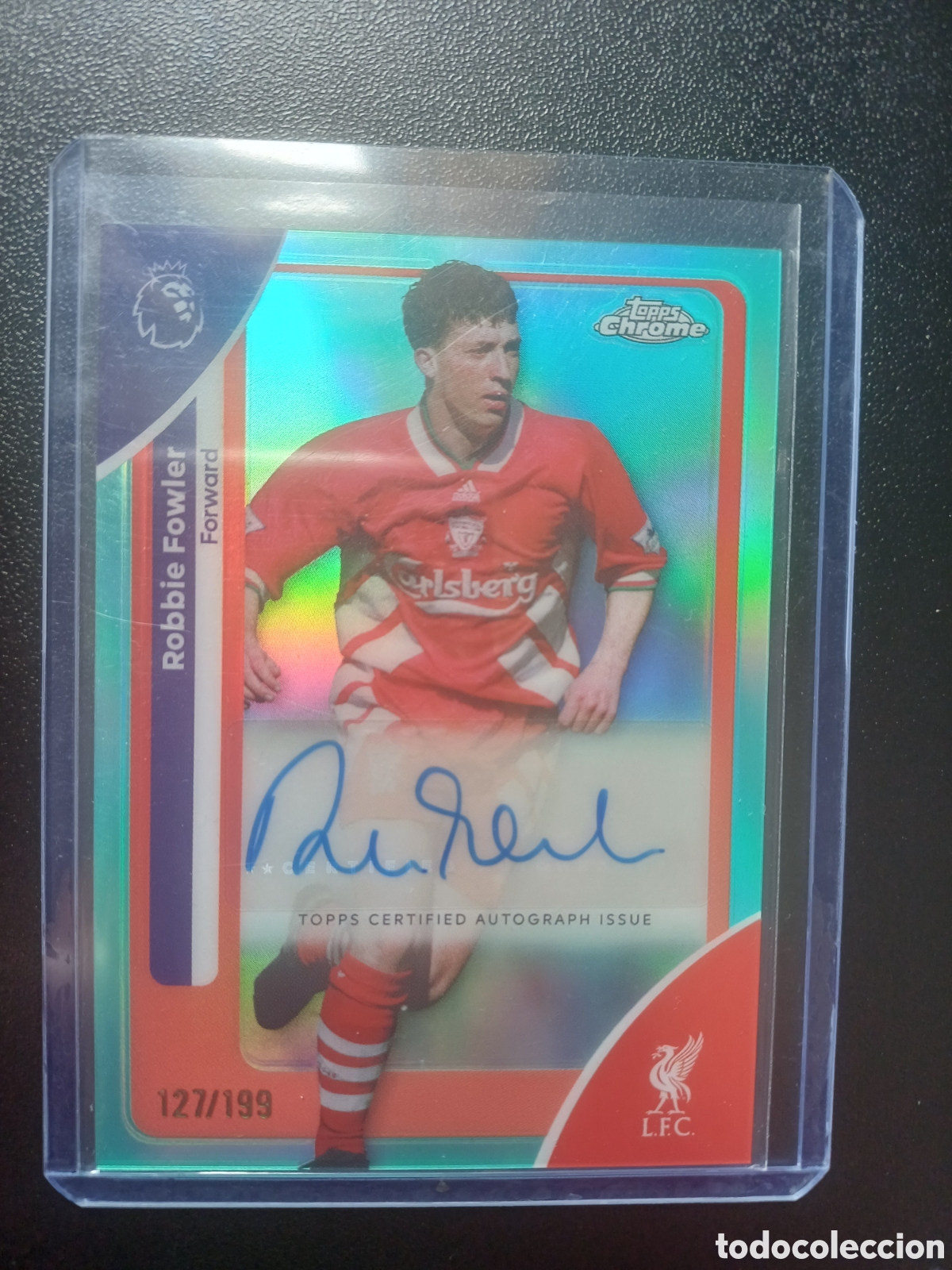 Trading Cards: #CA-FR ROBBIE FOWLER LIVERPOOL FC AUTO 127/199 TOPPS CHROME PREMIER LEAGUE 2026