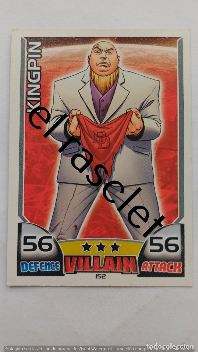 Trading Cards: CARTA /CROMO KINGPIN-TOPPS HERO ATTAX de Marvel. NUMERO 152