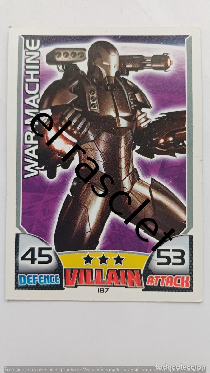 Trading Cards: CARTA /CROMO WAR MACHINE-TOPPS HERO ATTAX de Marvel. NUMERO 187