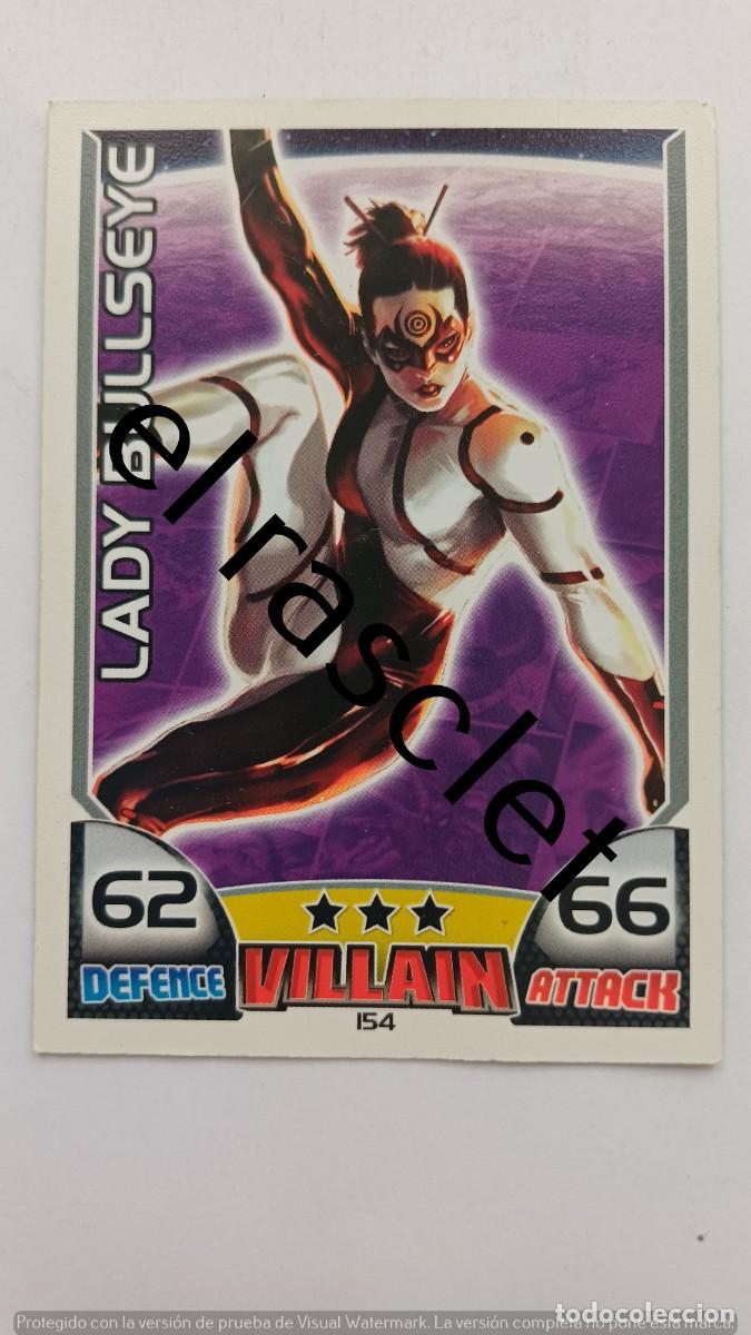 Trading Cards: CARTA /CROMO LADY BULLSEYE-TOPPS HERO ATTAX de Marvel. NUMERO 154