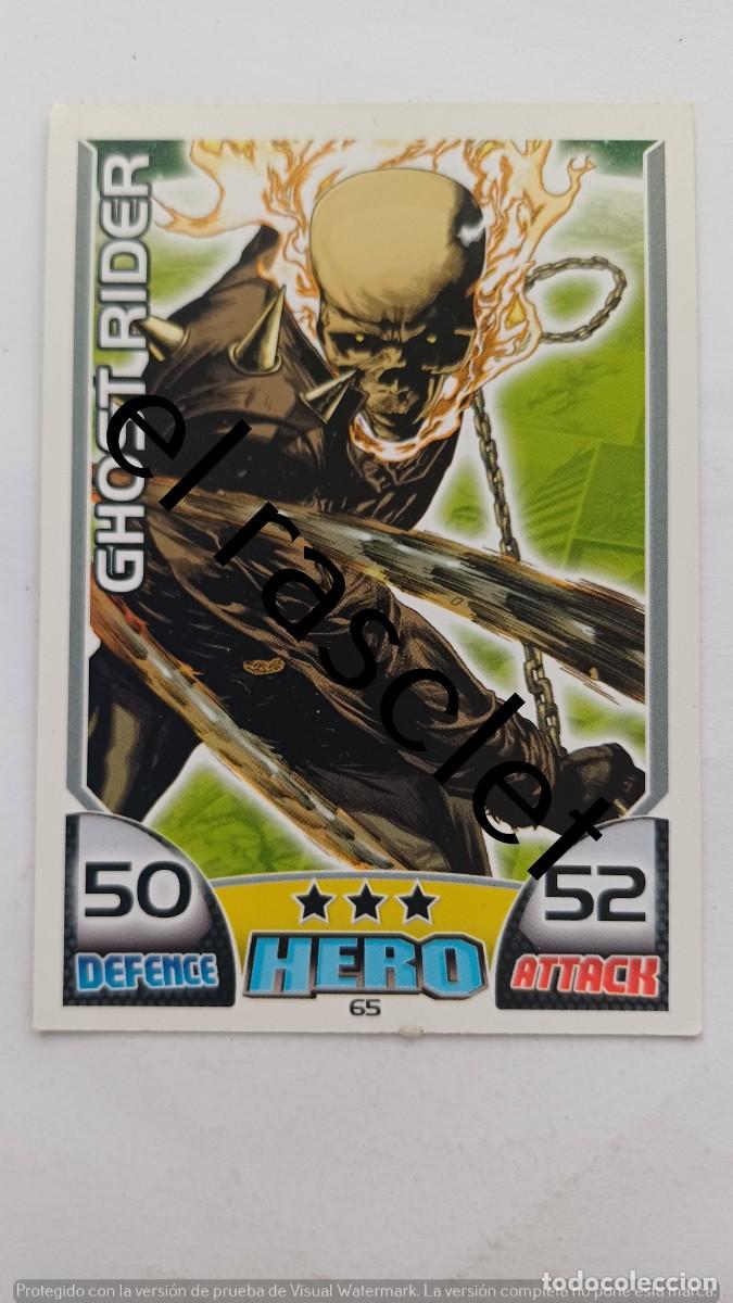 Trading Cards: CARTA /CROMO CHOST RIDER - TOPPS HERO ATTAX de Marvel. NUMERO 65
